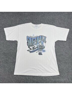Vintage 2004 Arizona Softball State Champions T-Shirt Large RARE MENS WHITE